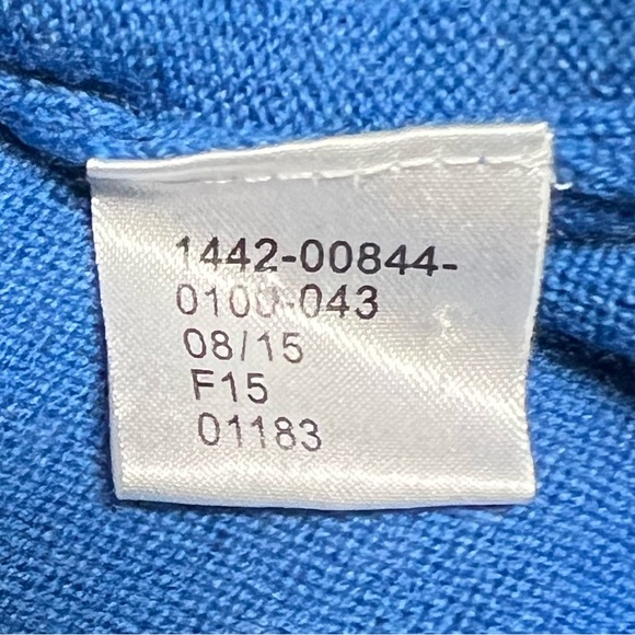 Jos. A Bank Mens Zip Up Pullover Sweater Blue Size L - Picture 8 of 8